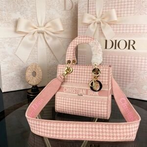 Dior Mini Lady Dior Bag in Pink